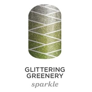 Jamberry Glittering Greenery Nail Wraps